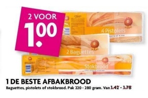 1 de beste afbakbrood