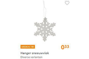 hanger sneeuwvlok