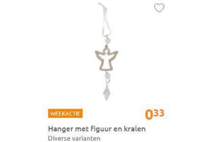 hanger met figuur en kralen