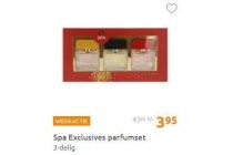 spa exclusives parfumset