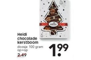 heidi chocolade kerstboom