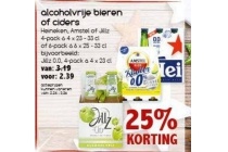 alcoholvrije bieren of ciders