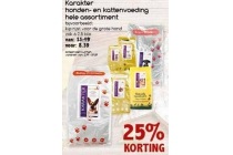 karakter honden en kattenvoeding hele assortiment