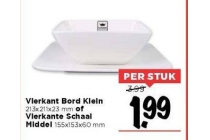 vierkant bord klein