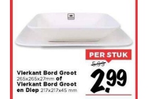 vierkant bord groot