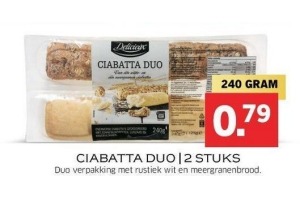 ciabatta duo 2 stuks