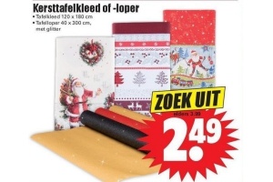 kersttafelkleed of loper