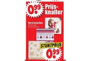 kerstservetten