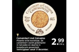 camembert met calvados