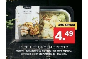 kipfilet groene pesto