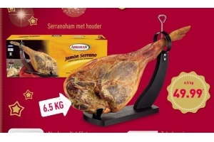 serranoham met houder
