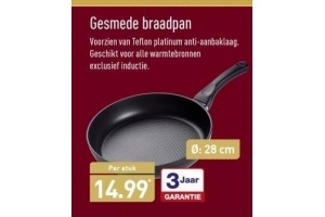 gesmede braadpan