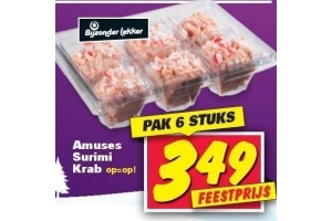 amuses surimi krab