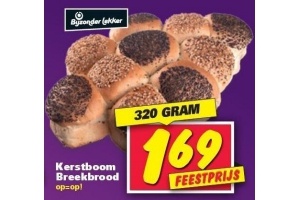 bijzonder lekker kerstboom breekbrood