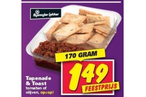 bijzonder lekker tapenade en toast