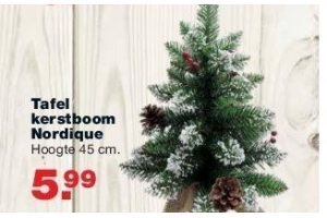 tafel kerstboom nordique