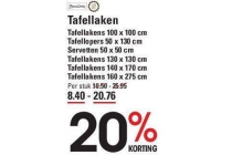 tafellakens en accessoires