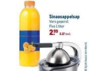 sinaasappelsap vers geperst