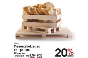 bisette presentatiekratjes en pallets