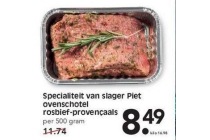 specialiteit van slager piet ovenschotel rosbief provencaals