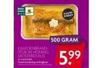 kalkoenbraadstuk in honing mosterdsaus
