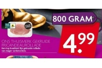ons thuismerk gekruide fricandeaurollade