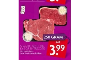 slagers beste rib eye of entrecote
