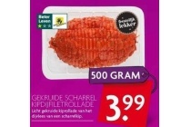 gekruide scharrel kipdijfiletrollade
