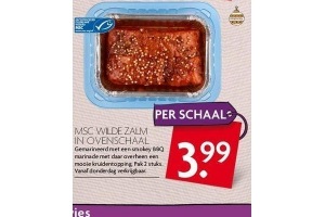 msc wilde zalm in de ovenschaal