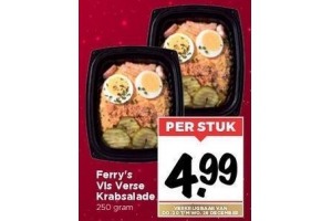 ferry s vis verse krabsalade