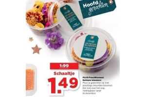 plus feestmoment eetbare bloemen