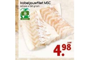 kabeljauwfilet msc