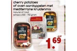 cherry potatoes of oven aardappelen met mediterrane kruidenmix