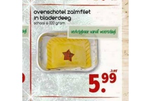 ovenschotel zalmfilet in bladerdeeg