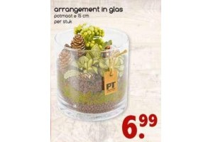 arrangement in glas