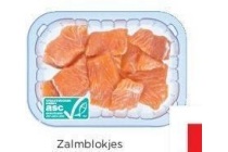plus lekker gourmetten zalmblokjes