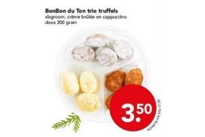 bonbon du ton trio truffels