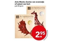 arte monte chorizo van everzwijn of salami van hert