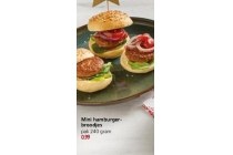 mini hamburger broodjes