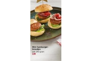 mini hamburger broodjes