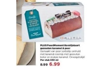 plus feestmoment kerstijstaart gezouten karamel en peer