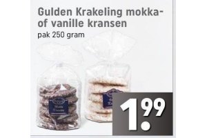 gulden krakeling mokka of vanille kransen