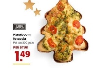 kerstboom focaccia