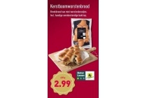 kerstboomworstenbrood