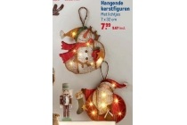 hangende kerstfiguren