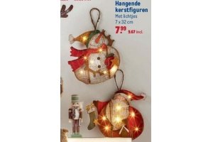 hangende kerstfiguren