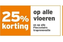 25 korting op alle vloeren