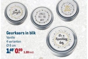 geurkaars in blik