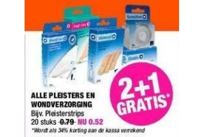 alle pleisters en wondverzorging