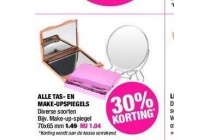 alle tas en makeupspiegels